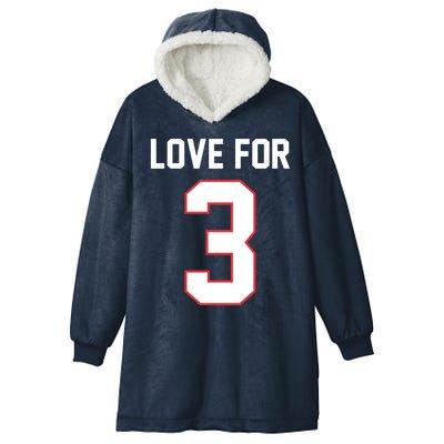 Love For 3 Buffalo Football Tribute Hooded Wearable Blanket