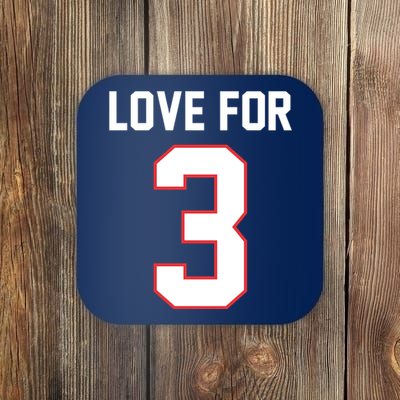 Love For 3 Buffalo Football Tribute Coaster