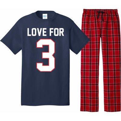 Love For 3 Buffalo Football Tribute Pajama Set