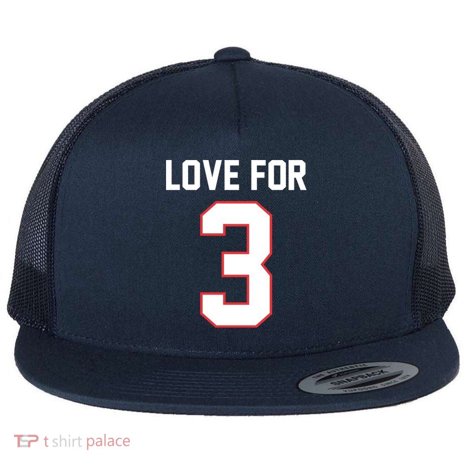 Love For 3 Buffalo Football Tribute Flat Bill Trucker Hat