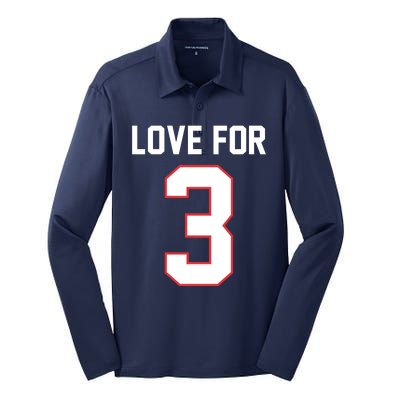 Love For 3 Buffalo Football Tribute Silk Touch Performance Long Sleeve Polo