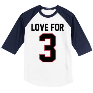 Love For 3 Buffalo Football Tribute Baseball Sleeve Shirt