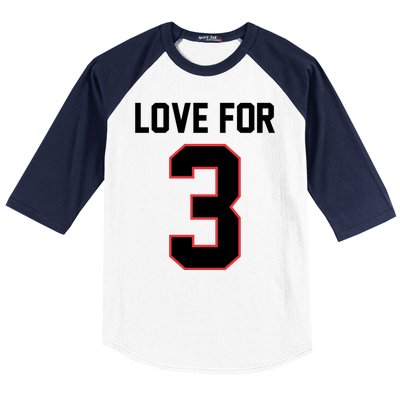 Love For 3 Buffalo Football Tribute Baseball Sleeve Shirt