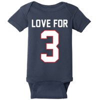 Love For 3 Buffalo Football Tribute Baby Bodysuit