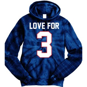 Love For 3 Buffalo Football Tribute Tie Dye Hoodie