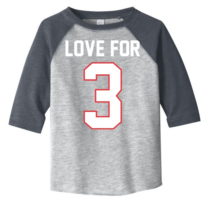 Love For 3 Buffalo Football Tribute Toddler Fine Jersey T-Shirt