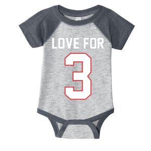 Love For 3 Buffalo Football Tribute Infant Baby Jersey Bodysuit