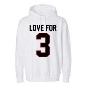 Love For 3 Buffalo Football Tribute Garment-Dyed Fleece Hoodie