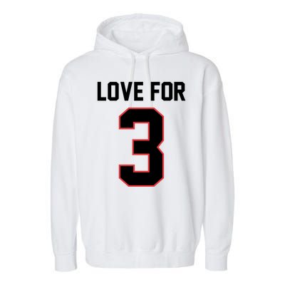 Love For 3 Buffalo Football Tribute Garment-Dyed Fleece Hoodie