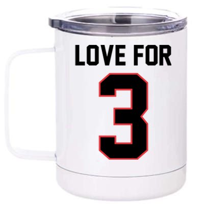 Love For 3 Buffalo Football Tribute 12 oz Stainless Steel Tumbler Cup