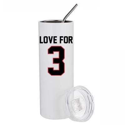 Love For 3 Buffalo Football Tribute Stainless Steel Tumbler