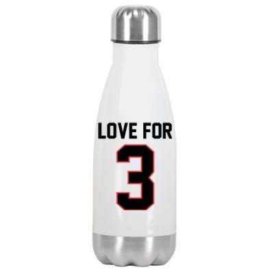 Love For 3 Buffalo Football Tribute Stainless Steel Insulated Water Bottle