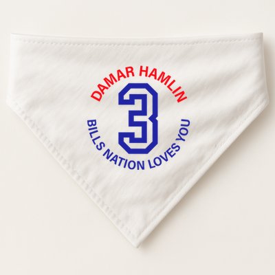 Love For 3 Pray For Damar Strong USA-Made Doggie Bandana