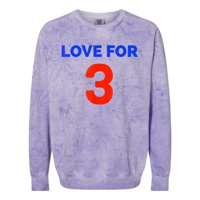 Love For 3 Football Colorblast Crewneck Sweatshirt