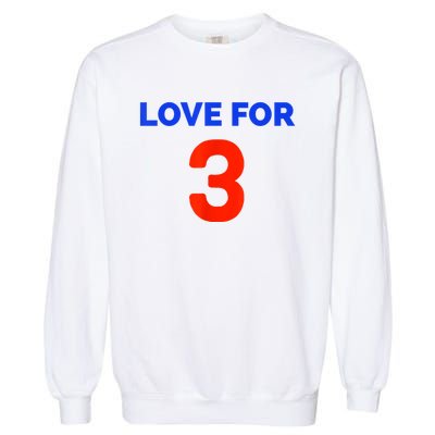 Love For 3 Football Garment-Dyed Sweatshirt