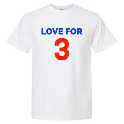 Love For 3 Football Garment-Dyed Heavyweight T-Shirt