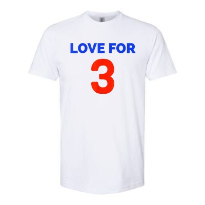 Love For 3 Football Softstyle® CVC T-Shirt