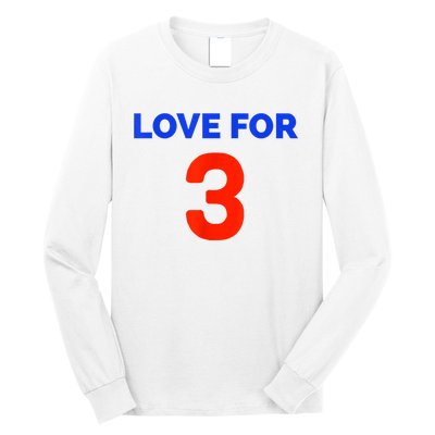 Love For 3 Football Long Sleeve Shirt