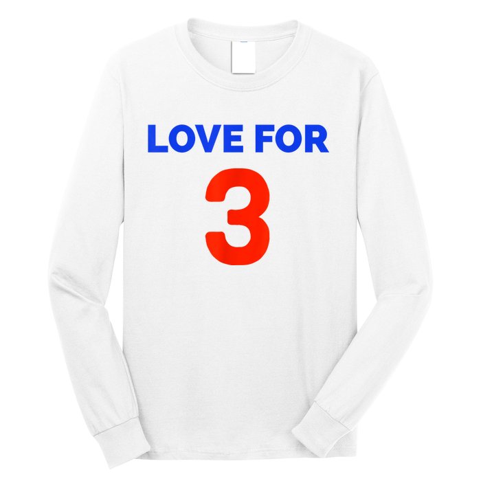 Love For 3 Football Long Sleeve Shirt