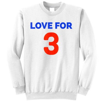 Love For 3 Football Sweatshirt