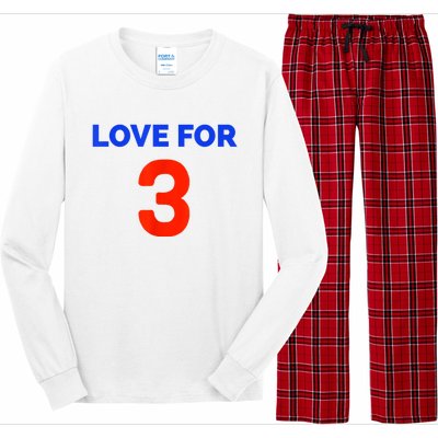 Love For 3 Football Long Sleeve Pajama Set