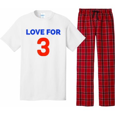 Love For 3 Football Pajama Set