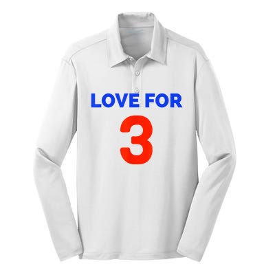 Love For 3 Football Silk Touch Performance Long Sleeve Polo