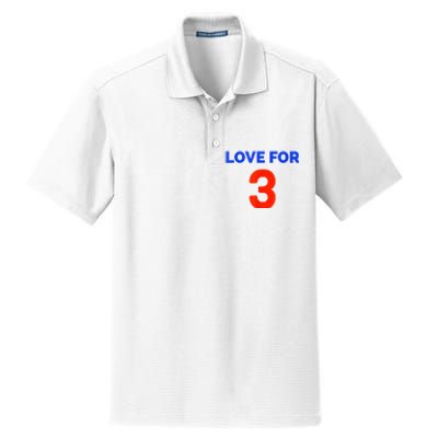 Love For 3 Football Dry Zone Grid Polo