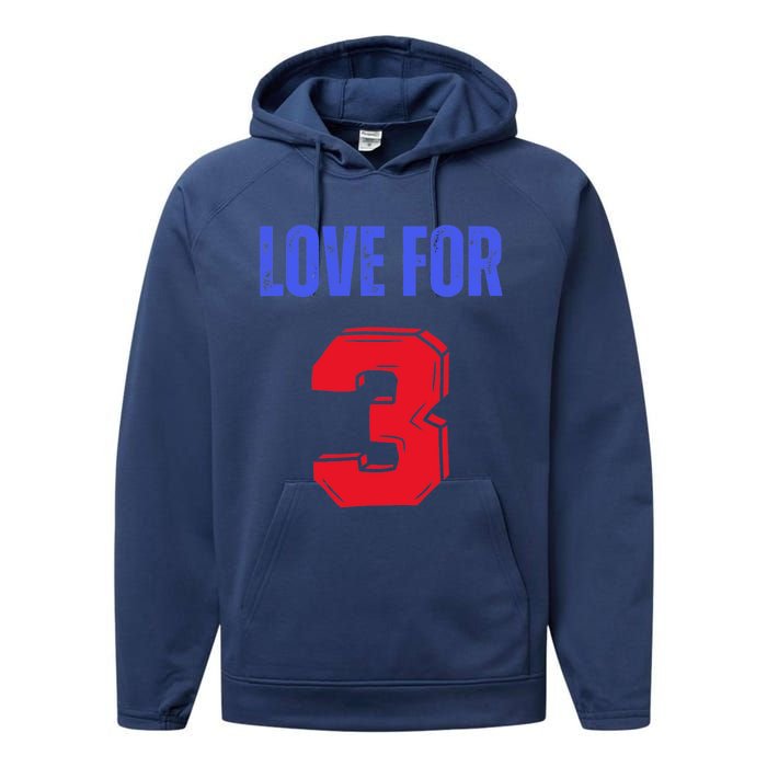 Love For 3 Damar We are with you Damar Performance Fleece Hoodie