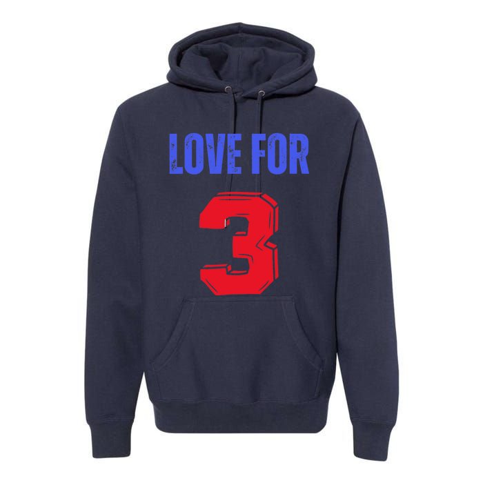 Love For 3 Damar We are with you Damar Premium Hoodie