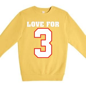 LOVE FOR 3 Premium Crewneck Sweatshirt