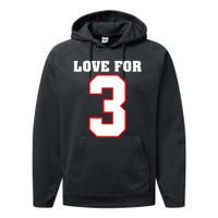 LOVE FOR 3 Performance Fleece Hoodie