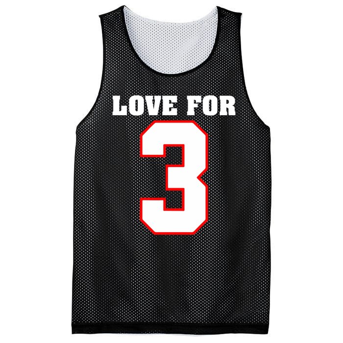 LOVE FOR 3 Mesh Reversible Basketball Jersey Tank