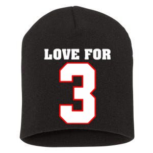 LOVE FOR 3 Short Acrylic Beanie