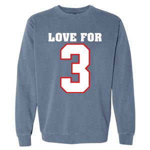 LOVE FOR 3 Garment-Dyed Sweatshirt