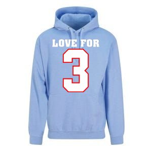 LOVE FOR 3 Unisex Surf Hoodie