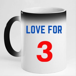 LOVE FOR 3 DAMAR 11oz Black Color Changing Mug