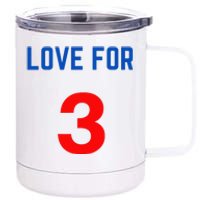 LOVE FOR 3 DAMAR 12 oz Stainless Steel Tumbler Cup