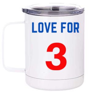 LOVE FOR 3 DAMAR 12 oz Stainless Steel Tumbler Cup