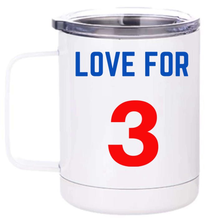 LOVE FOR 3 DAMAR 12 oz Stainless Steel Tumbler Cup