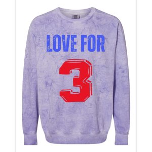 Love For 3 Damar We are with you Damar Colorblast Crewneck Sweatshirt