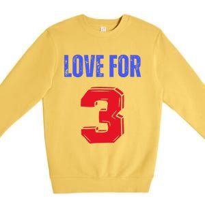 Love For 3 Damar We are with you Damar Premium Crewneck Sweatshirt