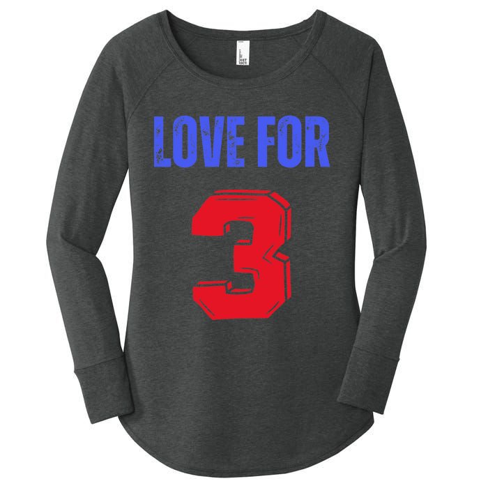 Love For 3 Damar We are with you Damar Women's Perfect Tri Tunic Long Sleeve Shirt