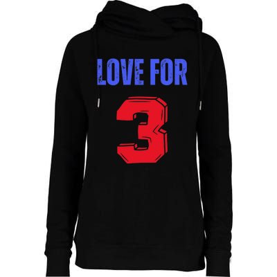 Love For 3 Damar We are with you Damar Womens Funnel Neck Pullover Hood