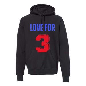 Love For 3 Damar We are with you Damar Premium Hoodie