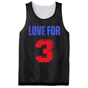 Love For 3 Damar We are with you Damar Mesh Reversible Basketball Jersey Tank