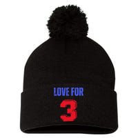 Love For 3 Damar We are with you Damar Pom Pom 12in Knit Beanie