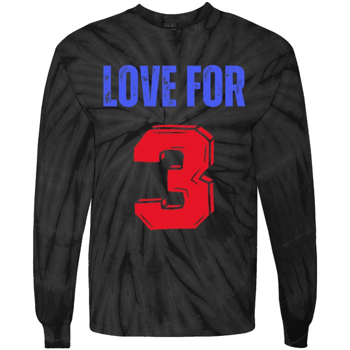 Love For 3 Damar We are with you Damar Tie-Dye Long Sleeve Shirt