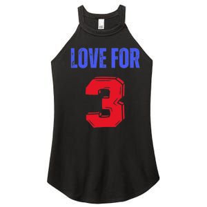 Love For 3 Damar We are with you Damar Women's Perfect Tri Rocker Tank