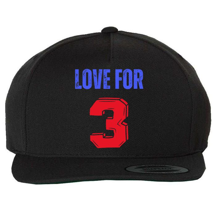 Love For 3 Damar We are with you Damar Wool Snapback Cap